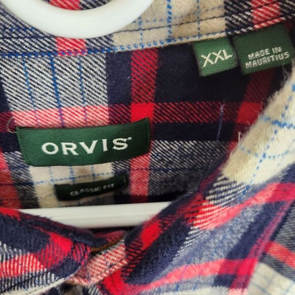 Orvis The Perfect Flannel Long Sleeve Full Button Down Schacket XXL - Picture 4 of 7